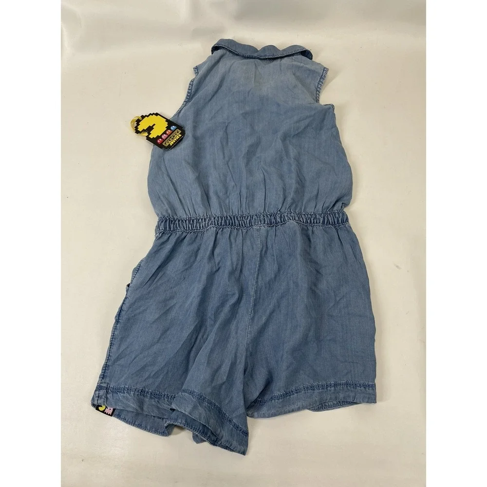 Justice Girls Pacman Chambray Romper Size XL‎ Blue